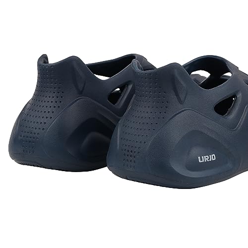 Image of URJO EZY Men's Clogs /Sandals with Adjustable Back Strap Ultra Soft & Flexibility Anti Skid Comfortable Waterproof Daily Mules Clogs /Sandals for Men