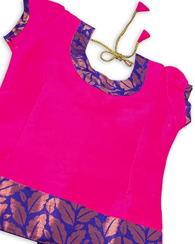 Image of Chandrakala Lehanga Pattu Pavadai For Girls Kids South Indian Dress, (KL115-P)