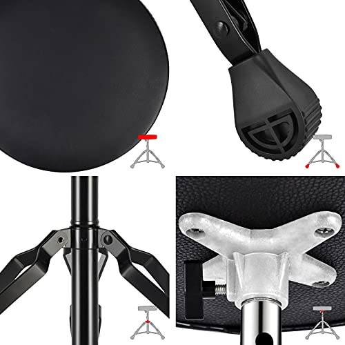 Eastrock Drum Throne,Padded Drum Seat Drumming Stools With Anti-Slip Feet For Adults And Kids Drummers thumb #3