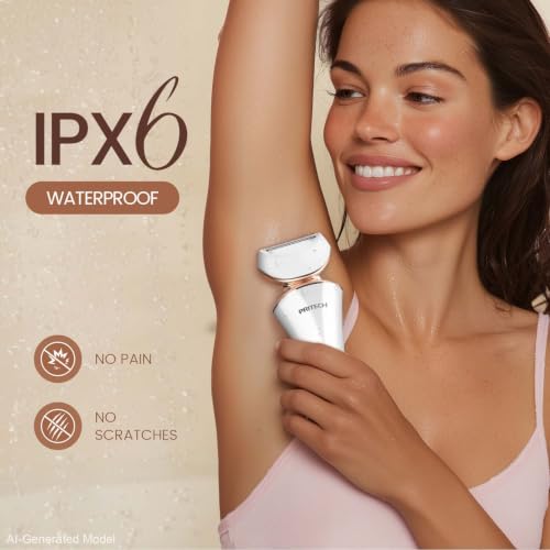 Image of Electric Razor for Women Rechargeable Shaver for Women Portable Lady Shaver | Portable Electric Women Razor for Legs, Arm, Underarms, USB Rechargeable, Wet /Dry Waterproof Women Bikini Trimmer Gold