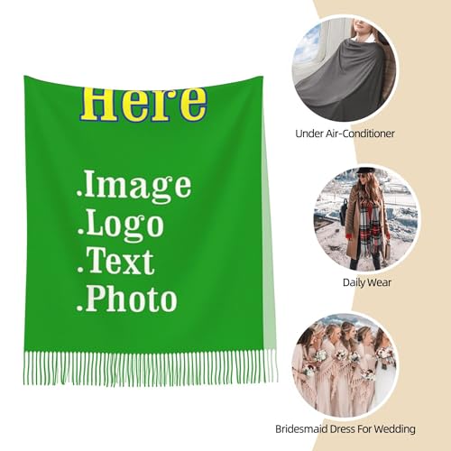 Custom Scarves For Women Winter Scarf Shawl Customize Personalized Scarf Gift4