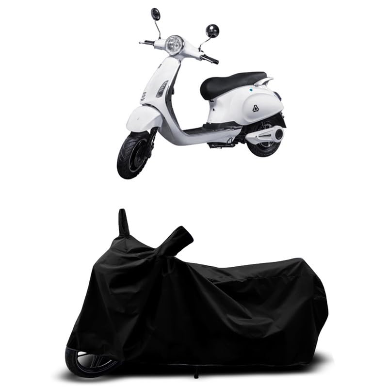 Image of DUFFEL-All Two Wheeler Bike /Scooty Body Cover Used for Pure EV Epluto Heat Protectio /Water Resistance /UV-Rays /Birds Dropping /Scratchproof /Dust Proof /Waterproof All Variants [Black]