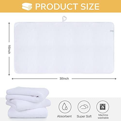 SINLAND Microfiber Hand Towel for Bathroom Super Soft Makeup Remover Cloth Washcloth for Home Spa Sports Face Cleansing Towel 40cm x 76cm 3 Pack - Image 2