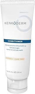 Kenkoderm Psoriasis Conditioner for Sensitive Hair & Skin with 3 Percent Salicylic Acid, Anti-Dandruff Deep Moisturizer for Itchy or Dry Scalp Relief, Color & Fragrance Free, 8-Ounce Tube