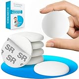 SilverRack® Türstopper Wand selbstklebend Weiß [6 Stück] - Wandpuffer als perfekter Schutz für Wand und Tür - Türpuffer Wandschutz als Türstopper für Türklinken gegen Türanschlag