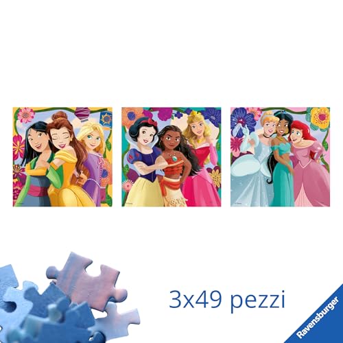 Ravensburger Puzzle Disney Princess Assortito 3X49 Pezzi - 3