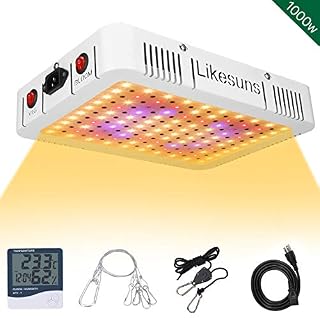 Likesuns 1000W LED Plant Grow Light for Indoor Plants - Full Spectrum Double