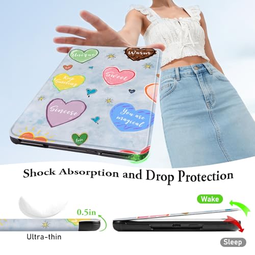 Image of CoBak Cute Case with Fold-Back Magnetic Cover for 7 inch Kindle Paperwhite 12th Gen 2024 and Colorsoft - for PopSockets Grip, Compatible with iPhone MagSafe and Anker Wireless Charging Pads, Auto Wake