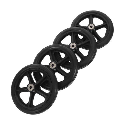 NOLITOY 4pcs Wheelchair Front Wheel Replacement Heavy Duty Wheel Wheelchair Accessories Smooth Quiet and Wear-Resistant