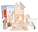 Migargle Large Wooden Building Blocks Set - Educational Preschool Learning Toys with Wooden Storage Box, Toddler Blocks Building and Stacking Toys for 3+ Year Old Boy and Girl Gifts
