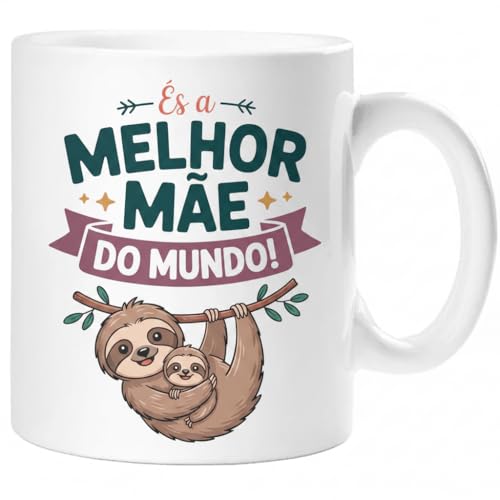 360 Onlineprint Canecas para mãe - presente dia da mãe | caneca de cerâmica 325 ml | A Melhor Mãe do mundo