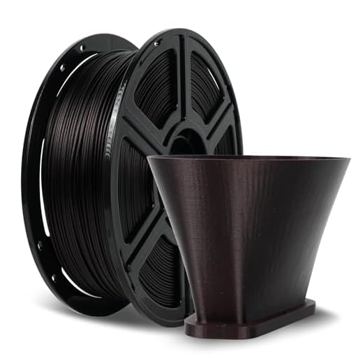 FLASHFORGE Carbon Fiber PLA Filament 1.75mm Marsala, Reinforced 3D Printer Filament 1kg, Lightweight & High-Strength PLA-CF Filament, Strong & Easy to Print