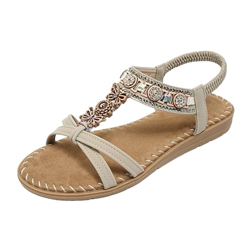 Sandalias para pies anchos con plantilla ergonómica y ajuste cómodo en T