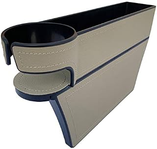 LucklyJone Car Seat Gap Filler, Leather Console Side Pocket, Car Seat Pocket Organizer