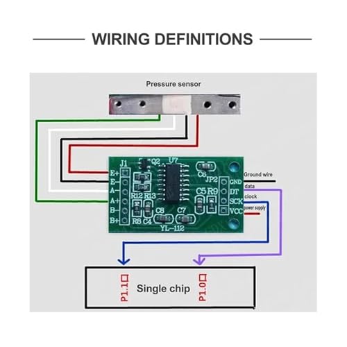 Sensor de presión electrónico 10KG báscula pequeña de 80mm 6