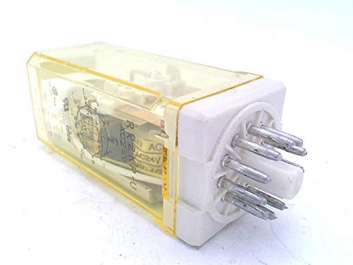 IDEC RR2KP-UAC24V 11 PIN, SOCKETABLE Mount, DPDT, Relay, 50/60 HZ, 400 OHM, Plug-in, 24 VAC, 10 AMP