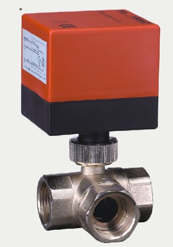 Vanne 3 voies motorisée Motovanne Électrovanne de zone à bille chauffage DN20 26.9 mm...