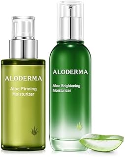 Aloderma Set de crema hidratante facial de al...