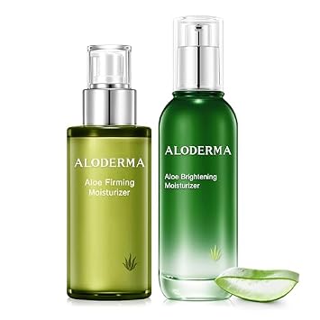 Aloderma Aloe Face Moisturizer Set, 2 Pcs - Farm Fresh Aloe Vera Skincare