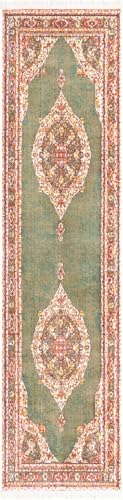Tapete runner de 2 x 8 pies de Rugs.com verde miniatura 3