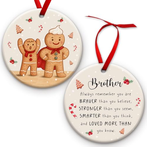 KILYHOME Brotherhood Cookies Ornament – Gingerbread Ornament for Best Friend,