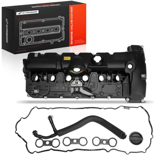 Image of A-Premium Engine Valve Cover Compatible with BMW 125i, 128i, 130i, 323i, 325i, 328i, 525i, 528i, 530i, X1, X3, X5, Z4, Replace# 11127552281 (Standard Type with PCV Hose)