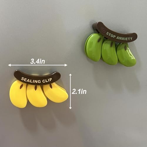 Imanes Decorativos en Forma de Banana Amarilla miniatura 3