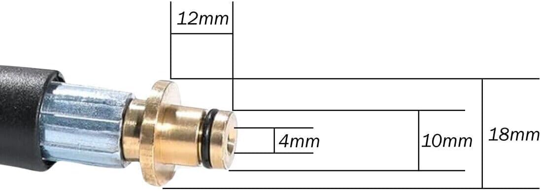 M&M Smartek Tubo ad alta pressione con tubo di ricambio M22 IG 160 bar 40° per Kärcher K2/K3/K4/K5 (30 metri)