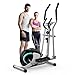 Dripex Crosstrainer für zuhause, Magnetisch Ellipsentrainer, Ultraleiser Crosstrainer mit 8-stufiger Widerstand, 6KG Schwungrad, Pulssensor, LCD Monitor, Gerätehalterung, Transporträder (Grün)