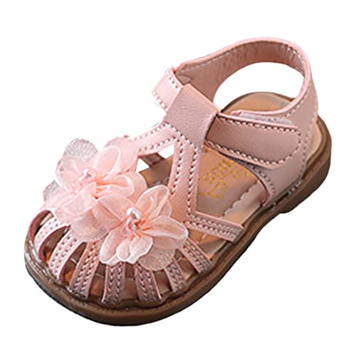 Girls Sandals Summer New Pink Love Princess Shoes Girls Sports Sandals Sandals Girls Size 3 (Pink, 5.5 Infant)
