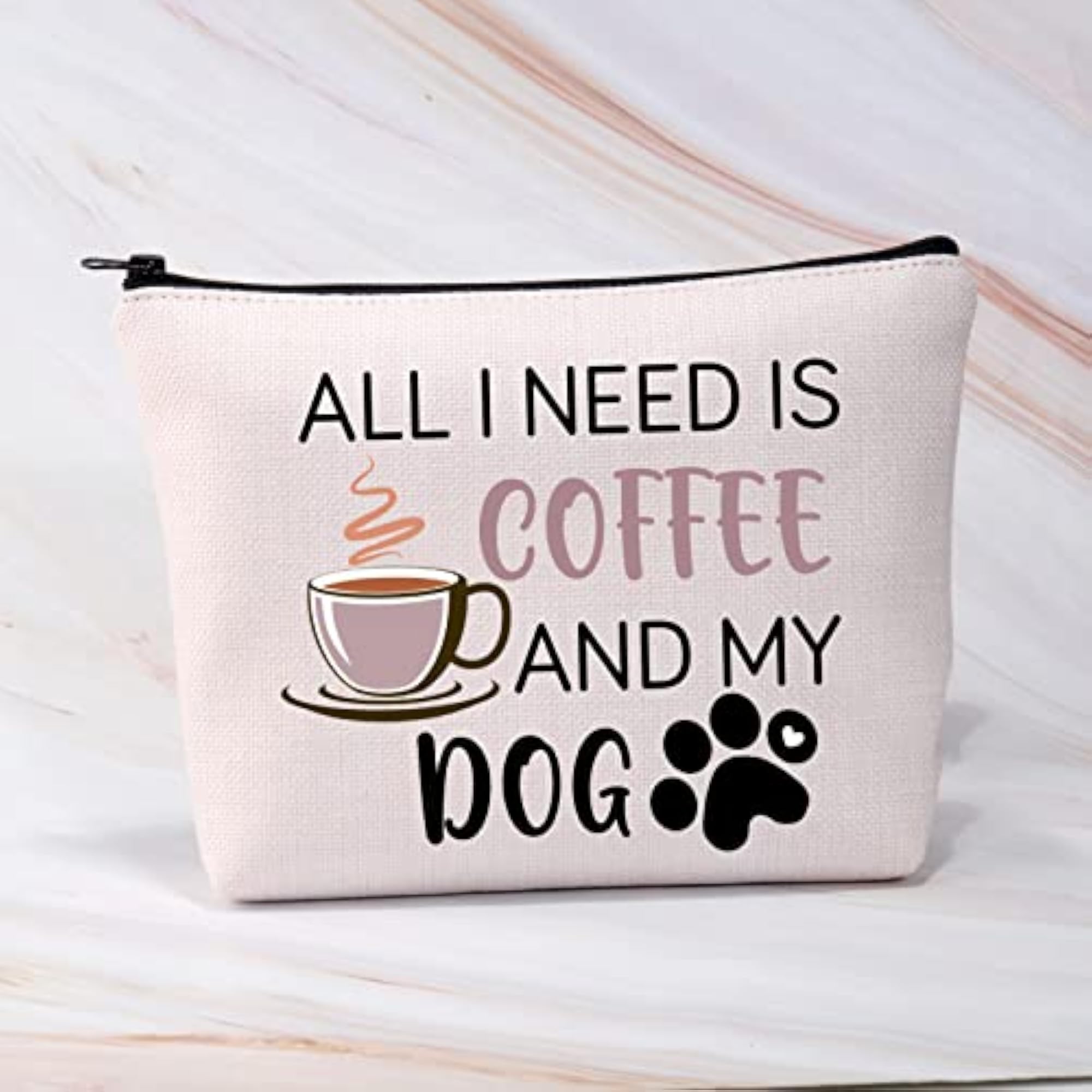 Dog Mom Makeup Bag, Funny Gift for Dog Lovers
