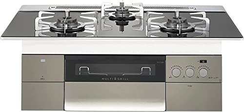 【取替交換付き】ノーリツ プログレ PROGRE ビルトインガスコンロ プロパンガス用 N3S15PWASSTESC 75cmタイプ トリアングルブラックガラストップ/ステンレスごとく