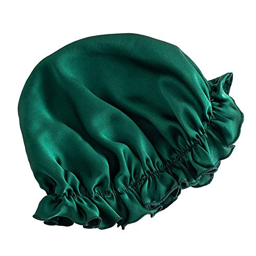 MoonyLI Silk Slaap Bonnets voor dames, zijdeachtige nachtpet, 100% Mulberry Silk Night Sleeping Cap Grote Satijnen… - Image 3