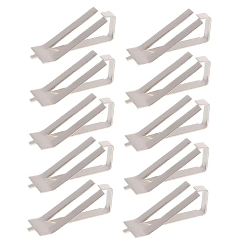 Hohopeti 10pcs Spring Turn Clips Glass Bed Clamp Printer Accessories Platform Stable Clip for Glass Platform Retainer Be