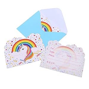 Carte de Remerciement Cartes d’invitation avec enveloppe for l’enfant Fête Kid favorise les fournitures de fête d…