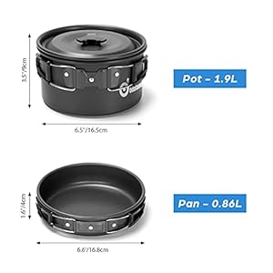 Odoland15pcscampingcookwaremesskitnonsticklightweightpotpankettlesetwithstainlesssteelcupsplatesforksknivesspoonsforcampingbackpackingoutdoorcookingandpicnic Urban Country Home Decor Odoland 15pcs camping cookware mess kit non stick lightweight pot pan kettle set with stainless steel cups plates forks knives spoons for camping backpacking outdoor cooking and picnic urban country home decor
