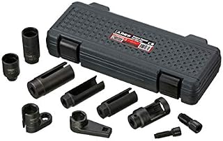 ARES 70318-10-Piece Oxygen Sensor Socket Set - Set Includes Thread Chasers, Oxygen Sensor