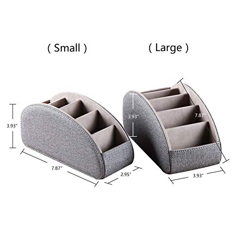 image for BLIENCE Leather Remote Control Holder,armchair TV Remote Caddy for Tab