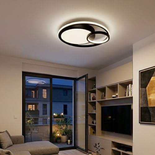 Luminária De LED de Sobrepor Redonda Bivolt 31W 3 Em 1 Com Luz Ce...