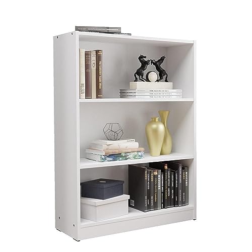 Estante para Livros Home Sala Madesa 6907 com 3 Nichos - Branco