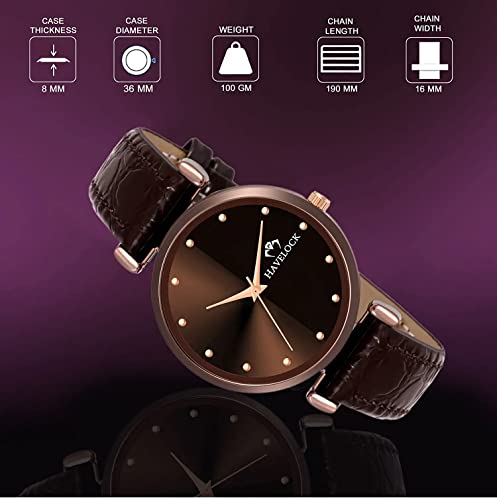 Image of HAVELOCK Analog Women's Watch (Black Dial Black Colored Strap)
