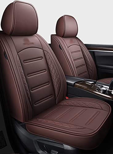 Housse de siège voiture Subaru Levorg : protection universelle en cuir PU café pour auto 5 places