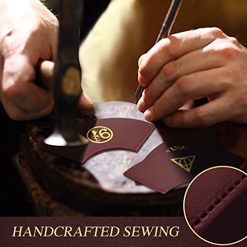 Palprot Hary Poter Bookmark With Nine And Three Quarters Pattern, Hary Poter Bookmarks Made Of Leather & Handcrafted, Leather Bookmark Corner Book Marker, Gift For Hary Poter Fandom Book Lovers #TOP5