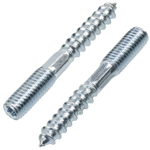 AERZETIX - C75871 - Lot de 12 Vis à double filetage M8x60 mm - goujon patte à vis - en acier