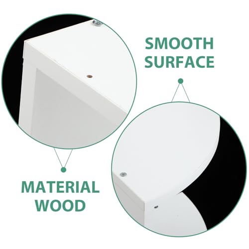 Étagère murale bois blanc 5 niveaux pour optimiser les petits espaces encombrés - 7