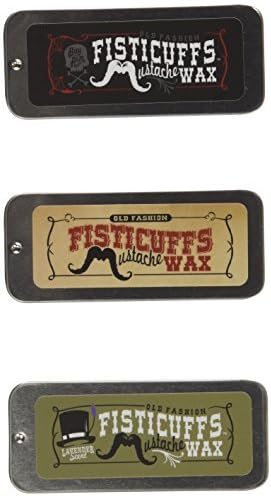 Fisticuffs Mustache Wax 3 Pack by Fisticuffs Mustache Wax