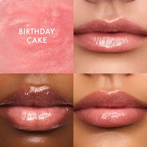 Image of Summer Fridays Lip Butter Balm Sweet Pink Duo - Conditioning Tinted Lip Balm + Overnight Mask for Instant Shine + Color - With Hydrating Shea Butter - Strawberry Soft Serve + Birthday Cake (2 Count)