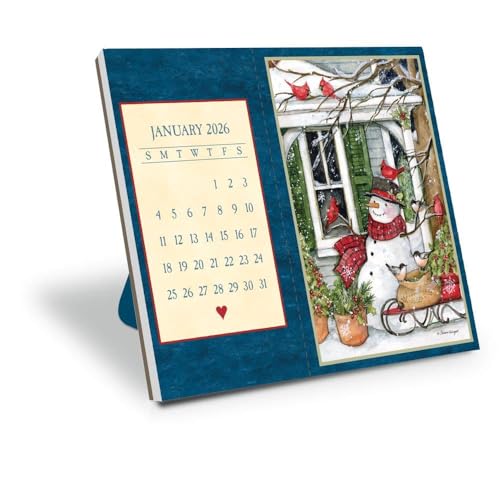 Lang - Lang, Heart and Home Postcard 2026 Desk Calendar, 6.5'' X 7'', 12-Month Calendar with Spiral Binding