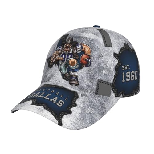 Classic City Silhouette Baseball Cap 3D Print Joinery Adjustable Snapback Hat Game Day for Men Women Fans Gift