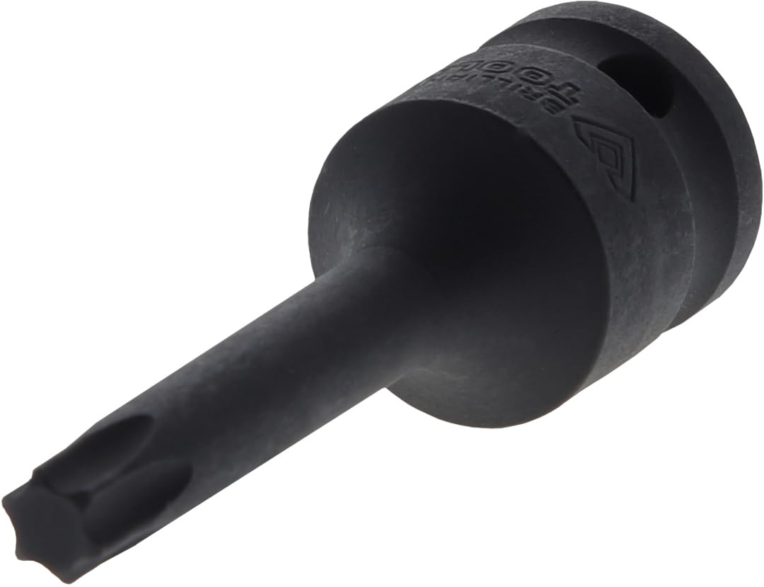BRILLIANT TOOLS BT022604 1/2 Inch Power Bit Socket Torx T50 [Powered by KS Tools]